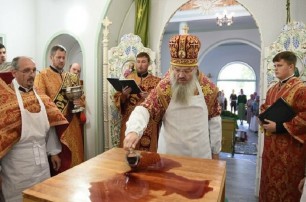 В Запорожье в монастыре УПЦ освятили новый храм
