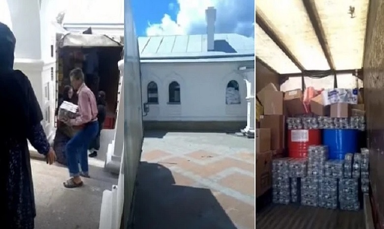 У скит Святогірської лаври УПЦ доставили гуманітарний вантаж для ченців та біженців